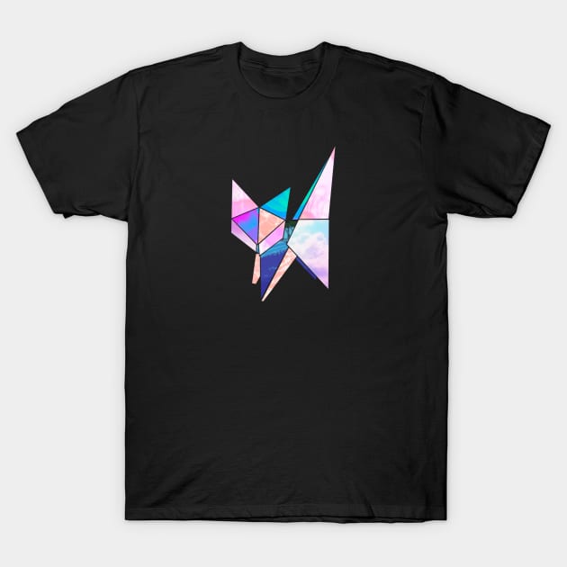 Origami Vaporwave Cat mk.2 T-Shirt by ramonavirus